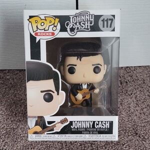 Funko Pop! Rocks Johnny Cash Figure - Black and Brown